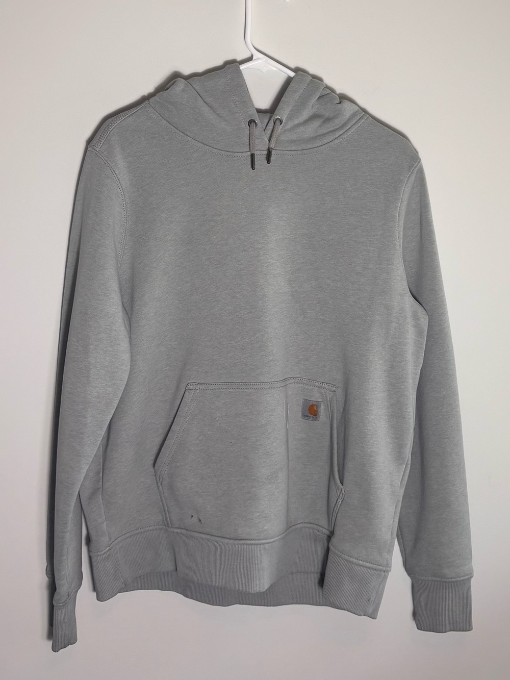 Carhartt Midweight Hooded Sweatshirt – Heather Grey – Kids Large (12–14)